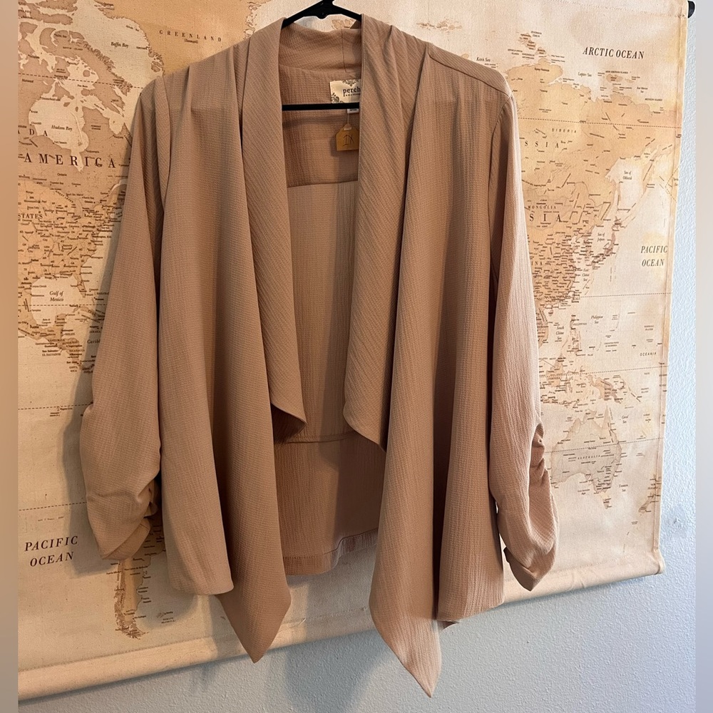 Blazer • Perch by Blu Pepper • Tan • 1XL